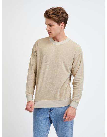 Froté mikina s francúzskym froté