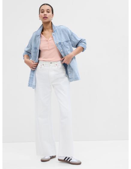 Džínsová košeľová bunda