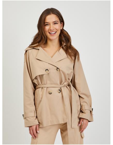 Svetlohnedý dámsky trenčkot ORSAY 42