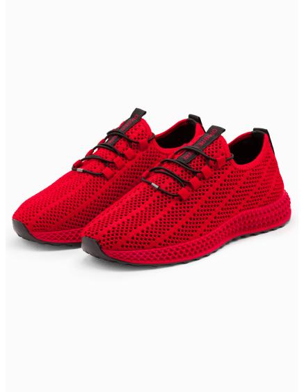 Pánske sieťované tenisky – červené V2 OM-FOKS-0117