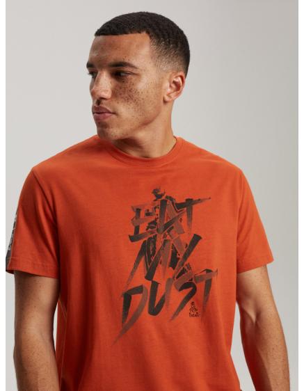 E-shop Pánske tričko s potlačou DKR D 0623 S1826 oranžová