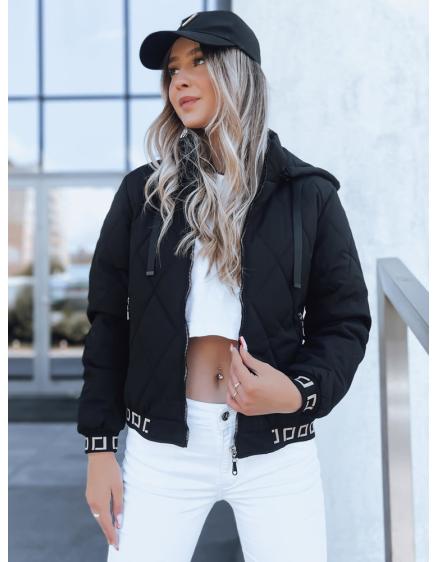 Dámska prešívaná bunda bomber HEKATE čierna