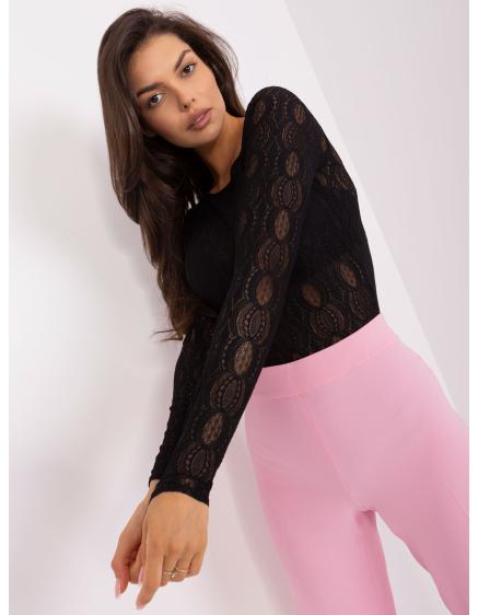 E-shop Dámske body s dlhým rukávom JORGA čierna