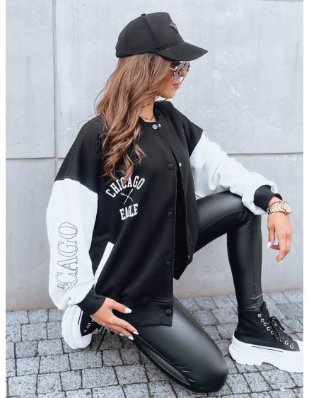 Dámska bunda bomber OLDSCHOOL CHICAGO čierna