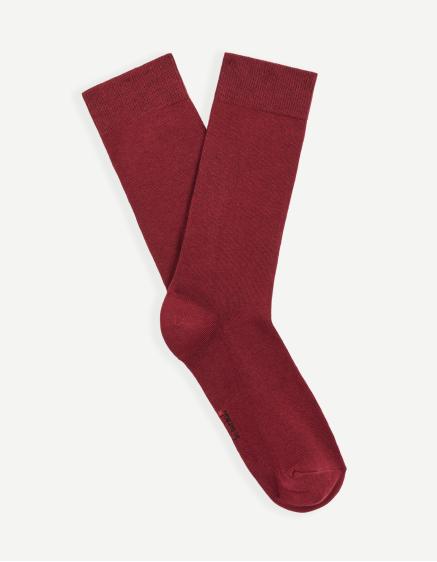 E-shop Milof vysoké ponožky Supima® bavlna bordová