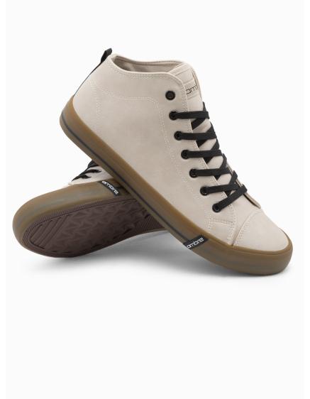 Pánske členkové tenisky V6 OM-FOTH-0121 krémové