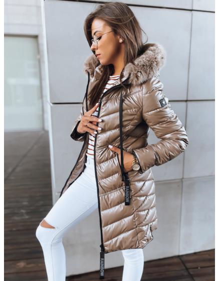 Dámska zimná bunda RAINBOR zlatá