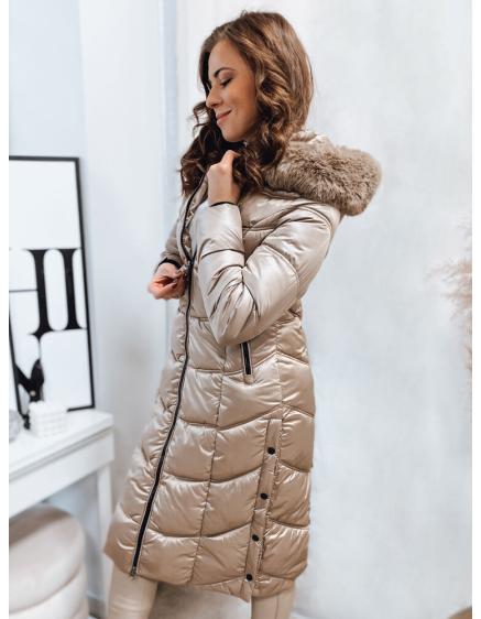 Dámska prešívaná bunda CRYSTAL hnedá