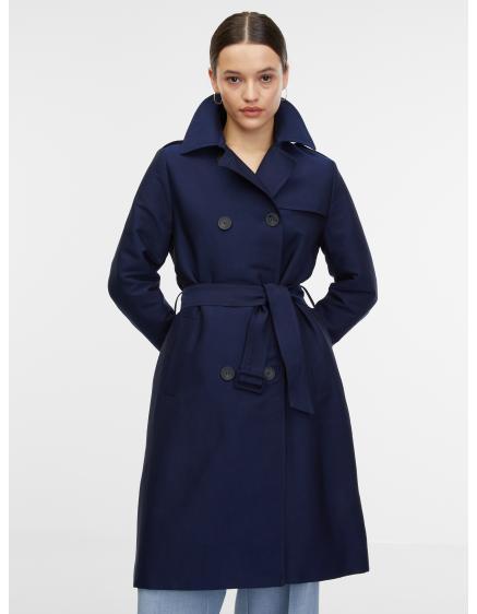 Tmavomodrý dámsky plášť