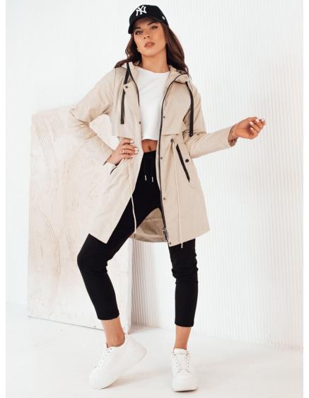 Dámska bunda parka PERTHA svetlo béžová