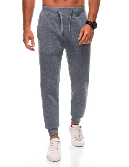 E-shop Pánske tepláky s vreckami na zips EM-PASK-0102 - grafitová V8