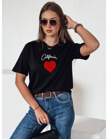 E-shop Dámske tričko CALOV čierne