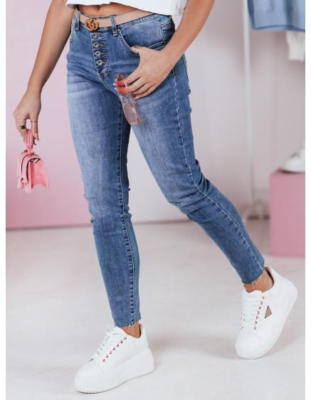 E-shop Dámske džínsy slim fit DENIMFIT navy blue