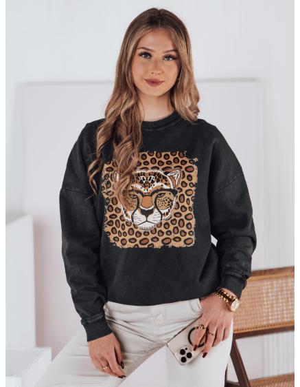 E-shop Dámska mikina CHEETAHART, jedna veľkosť, grafitová
