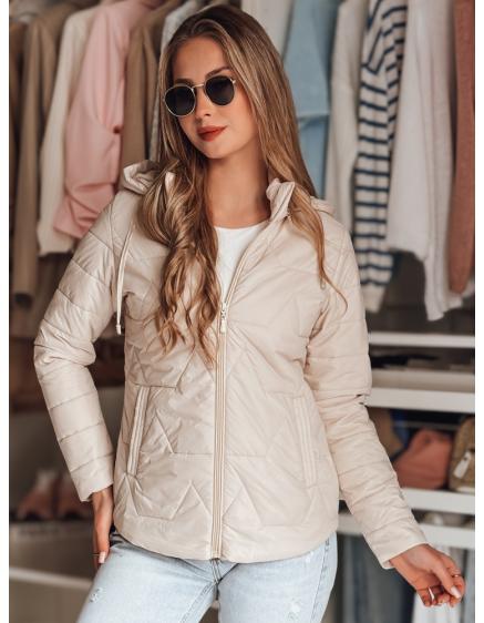 Dámska prechodna bunda prešívaná ENZIOK béžová