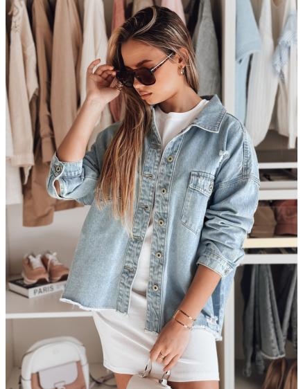 Dámska nadrozmerná džínsová bunda TONACIO modrá