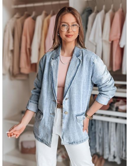 Dámska oversize džínová bunda RUNAWAY modrá