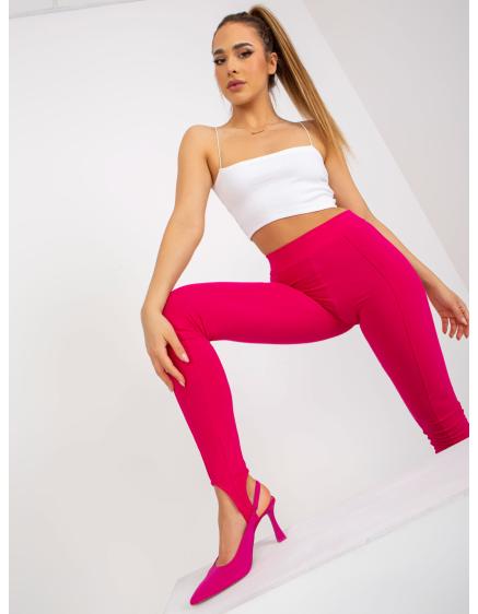 E-shop Internetové fuchsiové basic legíny s pásikom pod chodidlom