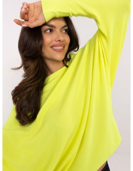 E-shop Fluorescenčný ružový krátky asymetrický sveter s výrezmi RUE PARIS