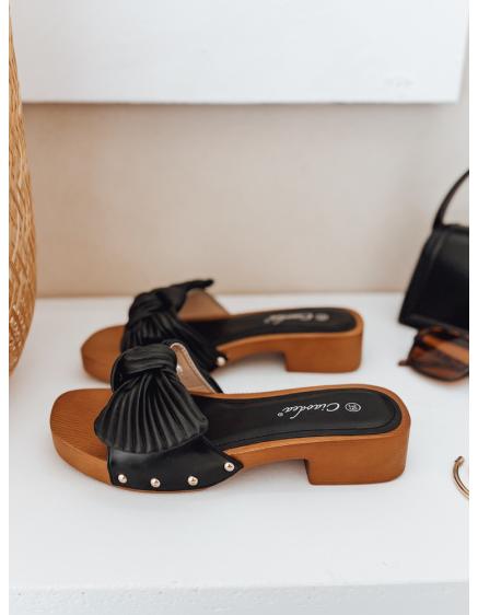E-shop Dámske žabky CHICWOOD čierne