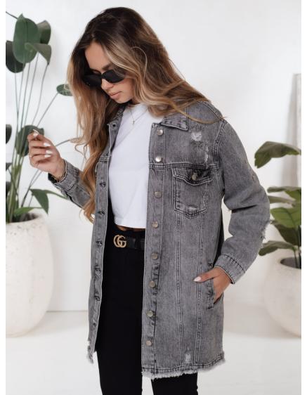 Dámska džínsová bunda XENIA šedá
