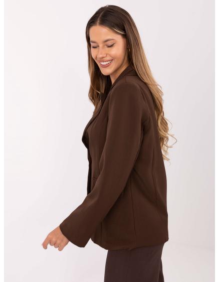 Hnedá dámska bunda s podšívkou RUE PARIS