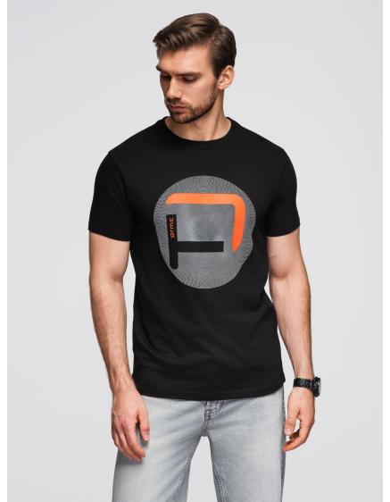 E-shop Pánske tričko s výšivkou na hrudi – biele V2 OM-TSPT-0248