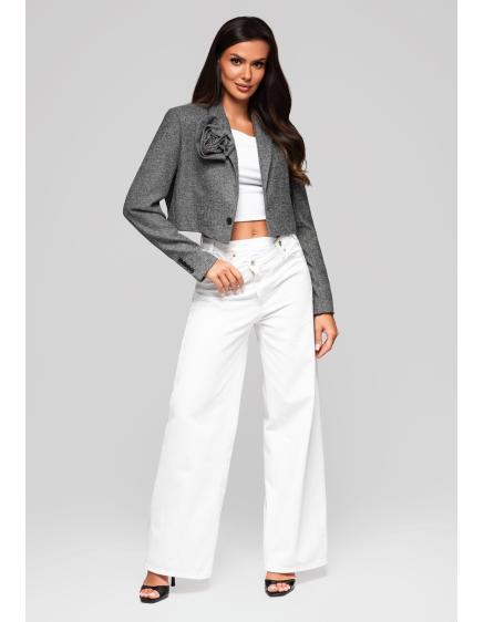E-shop Dámska bunda LW-BLZB-0100 – sivá