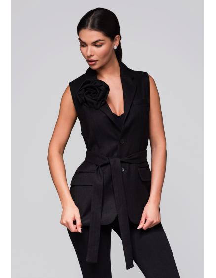 E-shop Dámska vesta LW-BLZV-0102 – čierna