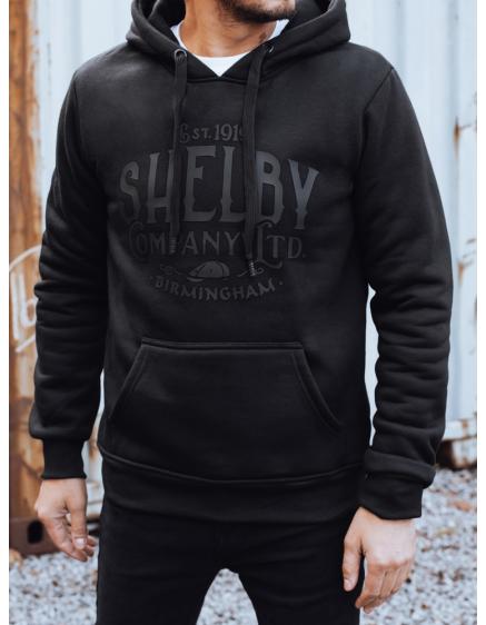 Pánska izolovaná mikina s kapucňou, čierna