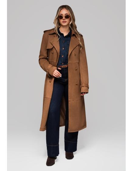 Dámsky trenčkot LARICA OW-COLC-0107 v3 – hnedý