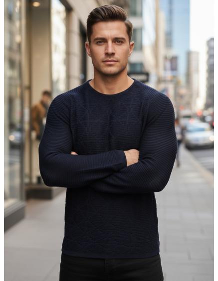 Pánsky sveter, tmavo modrý