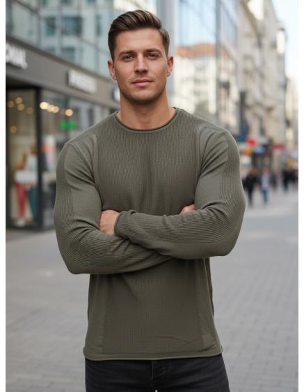 Pánsky sveter, khaki WX2310z