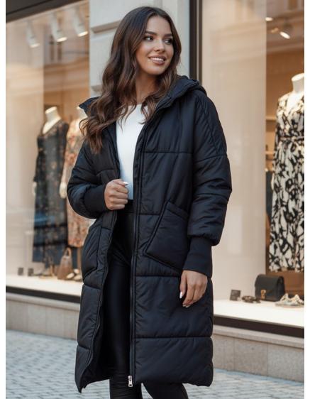 Dámska oversized prešívaná bunda NADIA čierna