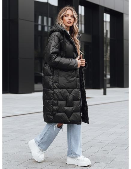 Dámska oversized zimná bunda, čierna