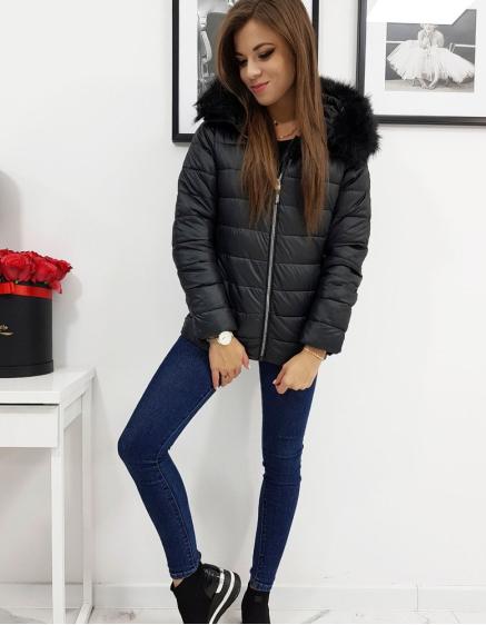 Bunda damska prešívaná ESTELLA zimná čierna