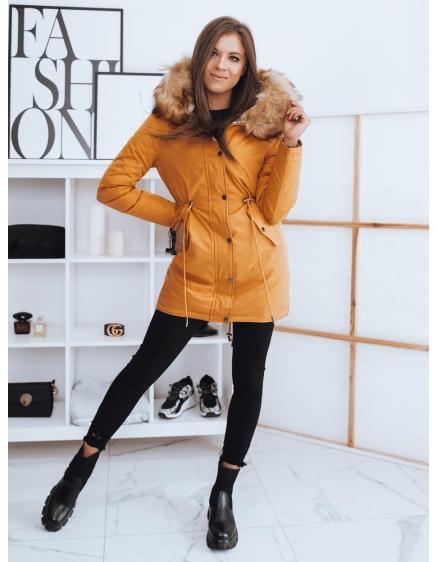 Dámska obojstranná parka RENEVI 2v1 žltá