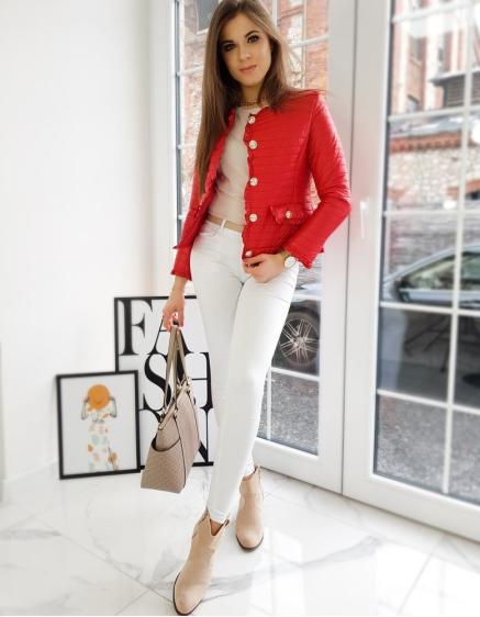 Dámska prešívaná bunda LIORE červená