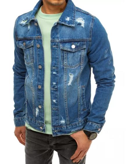 Pánska džínsová bunda modrá