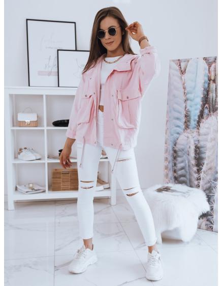 Dámska zimná bunda na gombíky WESTA ružová