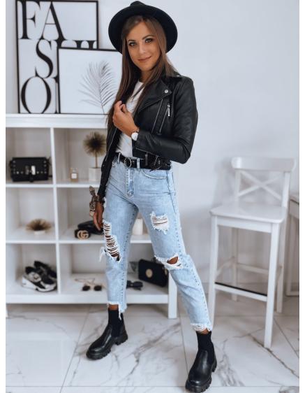 Dámska koženková bunda MASSI čierna