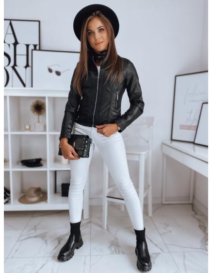 Dámska koženková bunda MERINDA čierna