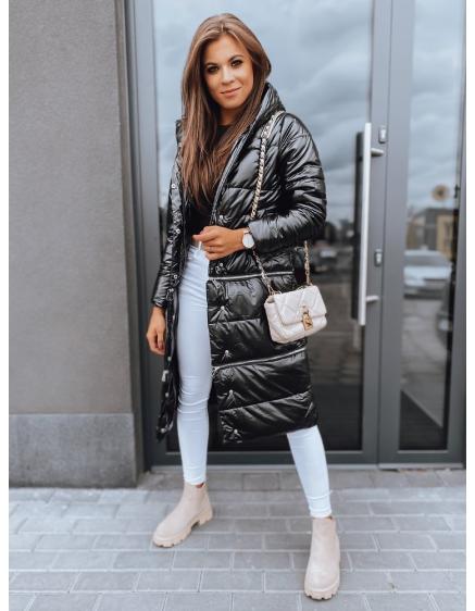 Dámska bunda s kapucňou zháňajú PREMIUM čierna