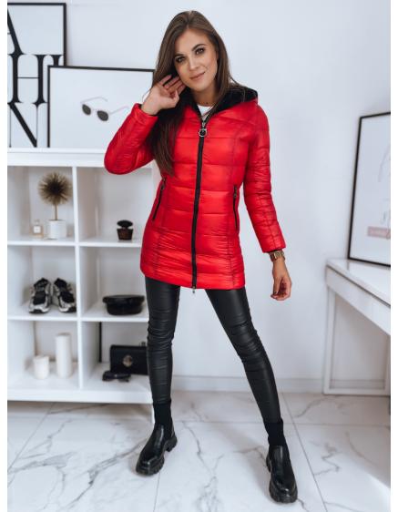 Dámska zimná bunda prešívaná LISSE červená
