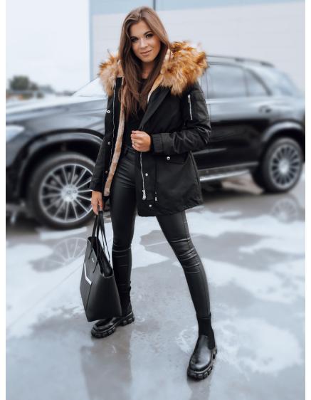 Dámska zimná parka zateplená AVENA II Čierna