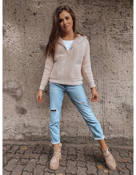 Dámska zateplená bunda s kapucňou KATHERINE hnedá