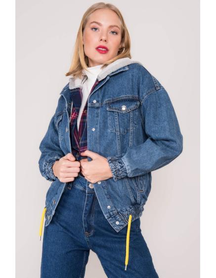 Dámska bunda BSL modrá