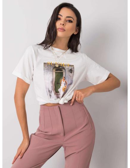 E-shop Dámske tričko s potlačou GAELLE white