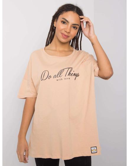 Dámske tričko Layla RUE PARIS beige