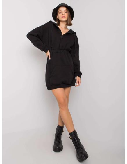E-shop Dámske šaty s kapucňou SKYLA black